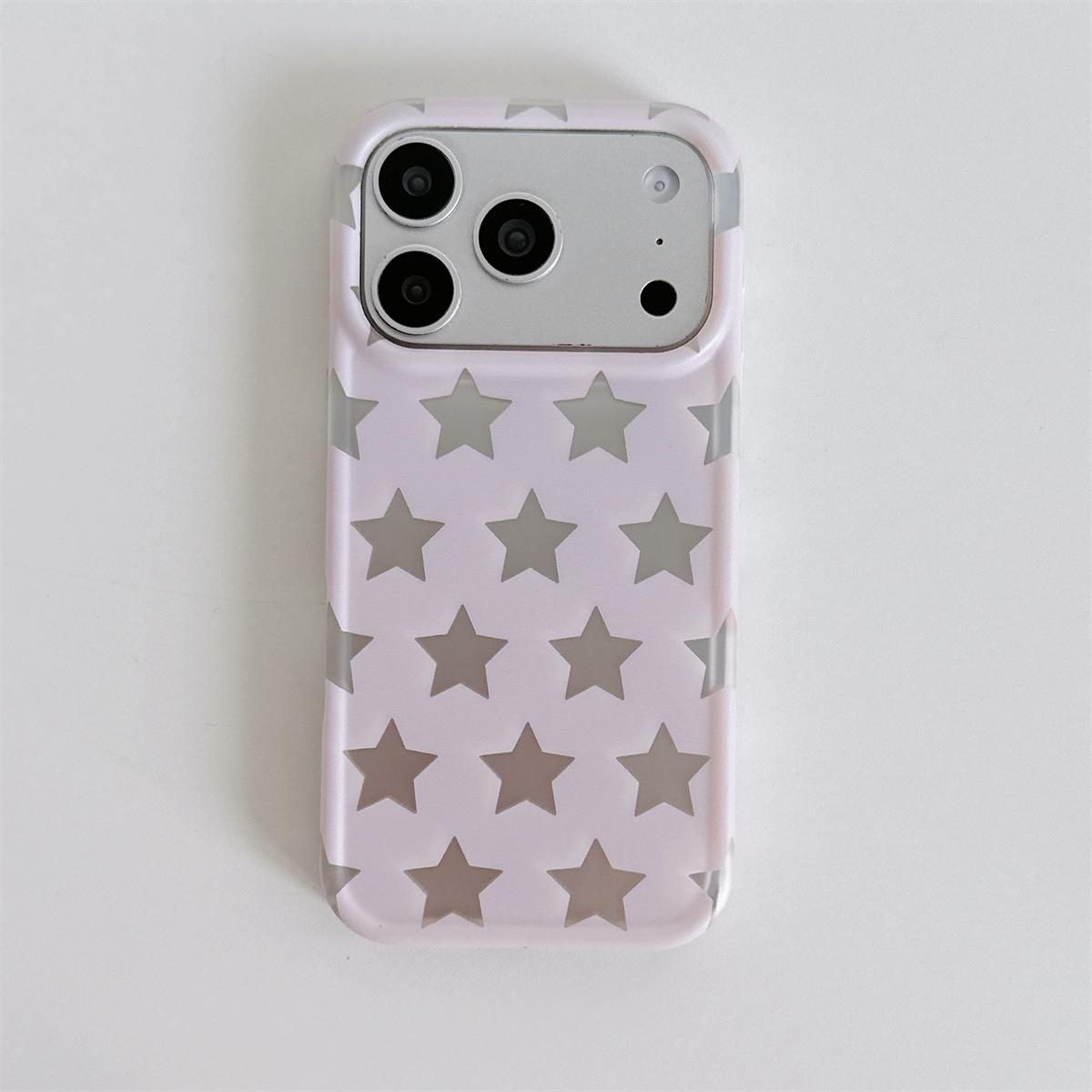 Dopamine Matte Star Anti-Fall Phone Case for iPhone 15/16/17 ProMax iPhone 15 Pro