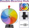 12 Slots Prize Wheel, 34cm Prize Wheel Spinner with Stand and Heavy Duty Base,Spinning Wheel for Prizes,Spin The Wheel