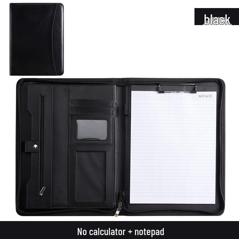 Customizable A4 Zipper Ring Binder Folder for Business and Office Use