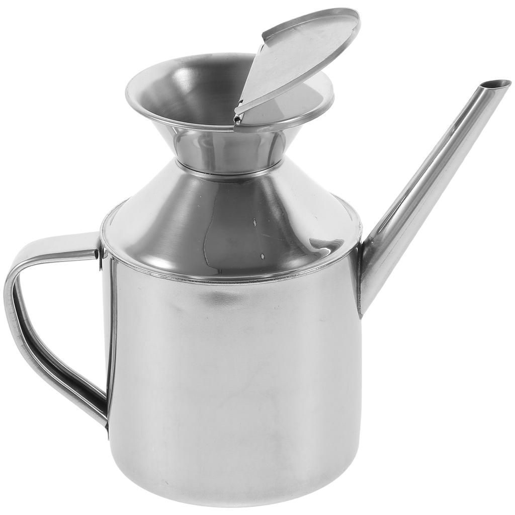 Stainless Steel Oil Pot Pot Pour Bottle Soy Sauce Can Container Seasoning Vinegar Dispenser Holder Kitchen Tools