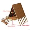 Holzmodellbausatz Haus 1/72 Lernspielzeug DIY Malen Basteln 3D Puzzle