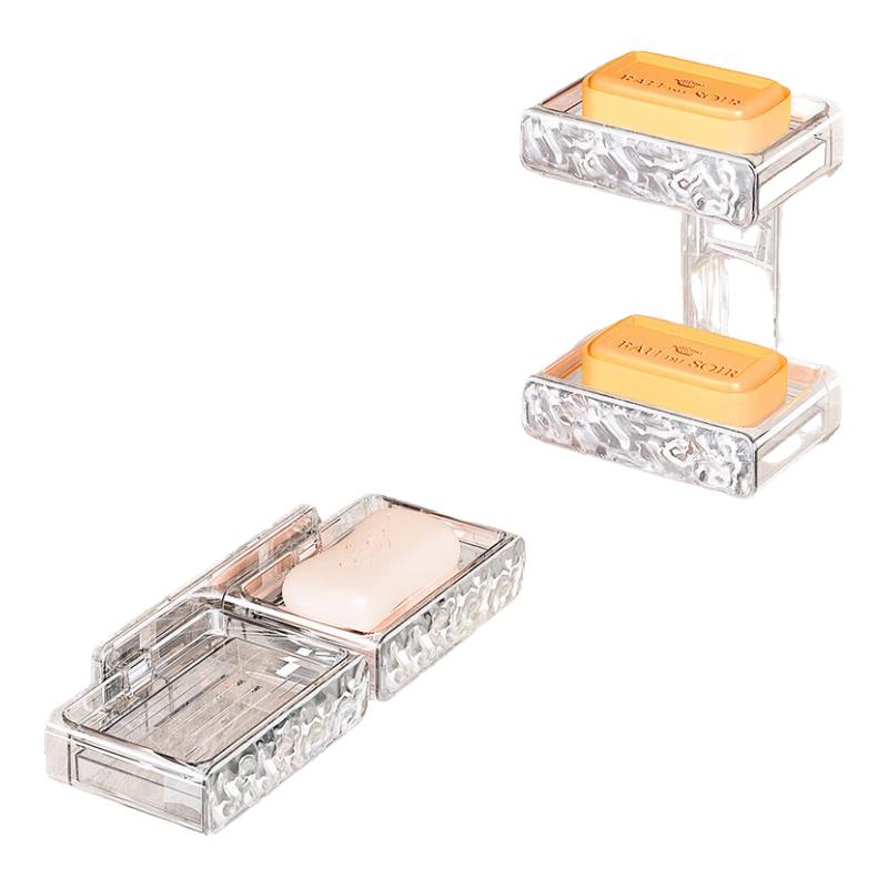 

Chahua Glacier Pattern Wall-Mounted Double-Layer Soap Holder