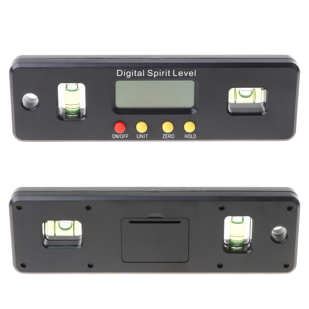 Digital Level Angle Gauge Protractor Inclinometer Bevel Box with Data Hold LCD Display with Backlight for Construction