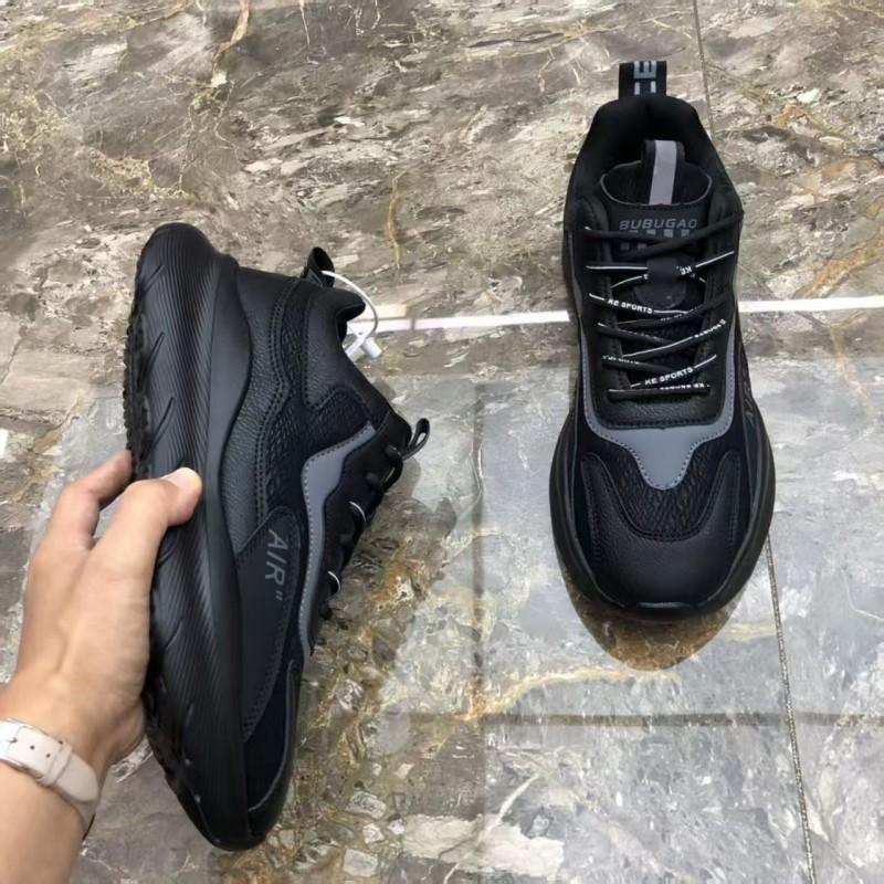 Men Casual Dad Sneakers Anti Slip Leather Look Walking Shoes Large Size for Commuting Travel Streetwear Daily Wear Sizes 39-47