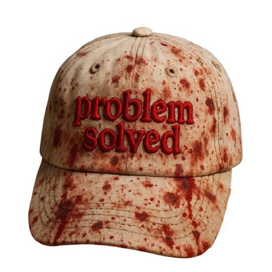 Dark Blood Stain Unisex Baseball Hat Breathable Sun Protection Hat Halloween Style Curved Brim Baseball Hat
