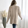 Women's Asymmetric Cardigan Sweater with Buttons and for Casual Outwear