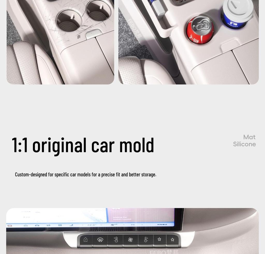 Zhiji LS9 Center Console Silicone Anti-Slip Wireless Charging Mat for 26 Car Models