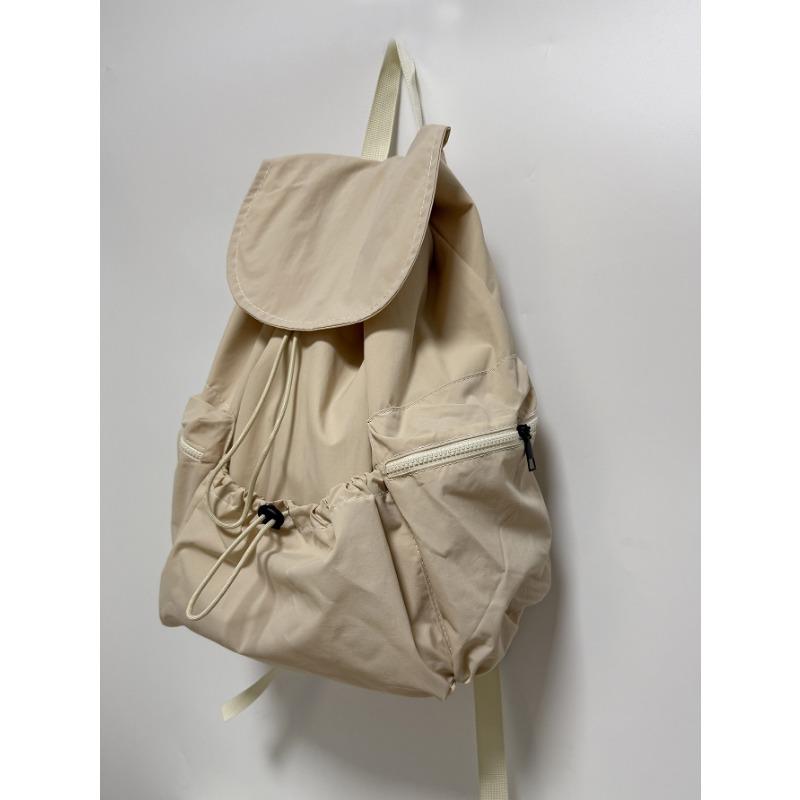 

Модный рюкзак, практичный, большой емкости, завязывающийся на шнурок, нишевый, повседневный и легкий, для мужчин и женщин, можно носить с собой, рюкзак из стираной ткани 40x32x16cm