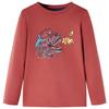 Children's Long-sleeved T-shirt Burnt Red 92/104/116/128/140