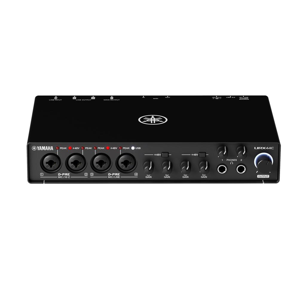 YAMAHA URX44C USB Audio 6 Loopback Function for Music and Streaming 3.1 Interface, 32-bit/192kHz, Inputs/4 Outputs, Production, Recording,
