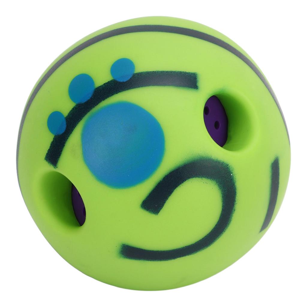 Wobble Giggle Dog Ball Toy Outdoor Funny Interactive Waggle Dog Chewing Ball Toy for Training Teeth