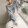 Vintage Knit Sweater Sweater Women Fall And Winter Outer Wear Medium-length Open Peplum Tops