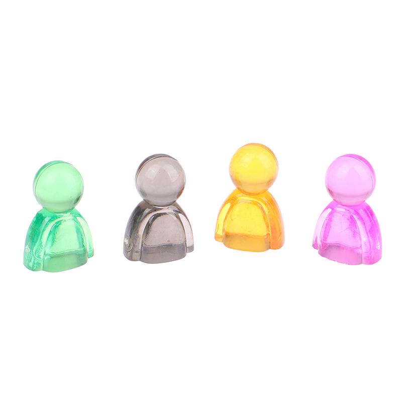 20 Stücke 24*16*12mm Spiele Marker Acryl Interagieren Spiel Bunte Humanoiden Schachfiguren Für Brettspiel Karte Zubehör