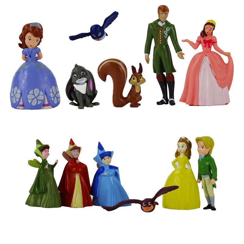 Colorful 12pcs Sofia The First Princess Sophia Cake Figures Perfect For Collectors