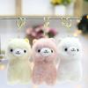 European Mink Alpaca Bow Tie Alpaca Rainbow Alpaca Plush Toy Bag Keychain Pendant