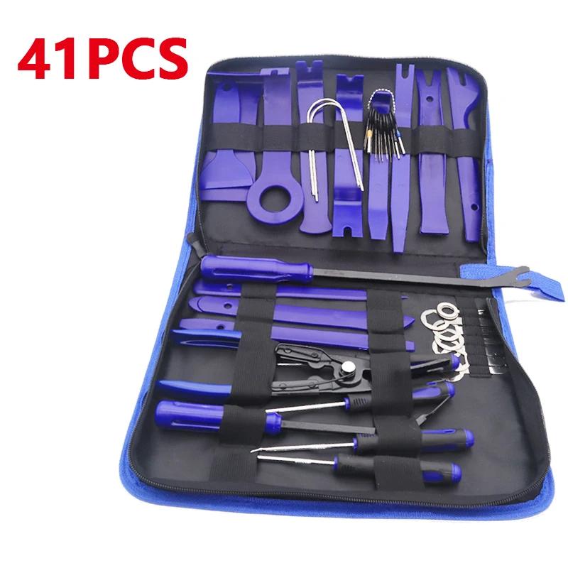 Auto Car Instrument Board Removal Tool Kit Hand Tool Set Crowbar Screwdriver Automobile Sound Disassembly Kit 5/11/41PCS