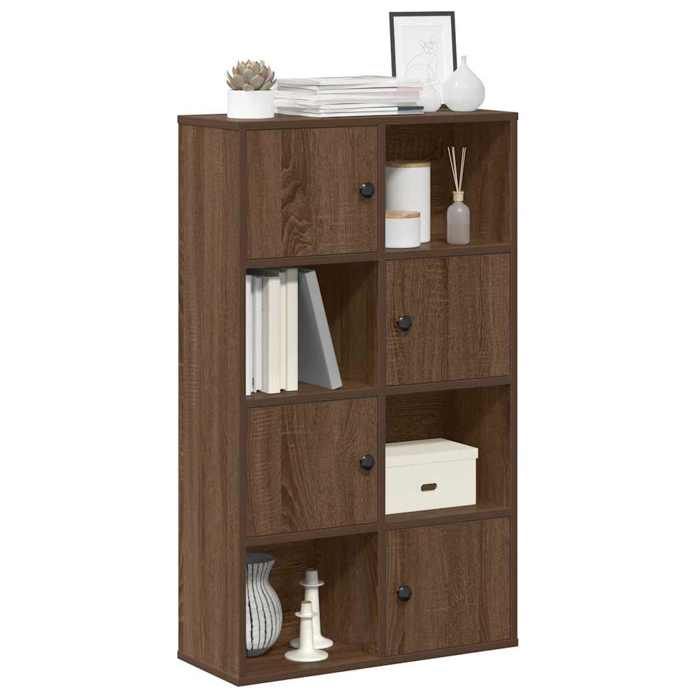 VidaXL Bibliothèque chêne marron 60x24x101,5 cm bois d'ingénierie, étagère à livres, support de rangement, support à livres, 860397