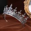 Luxurious Metal Crowns Banquet Hairhoop Crownpiece Baroque Tiaras for Women Design for Weddings and Banquets Photography