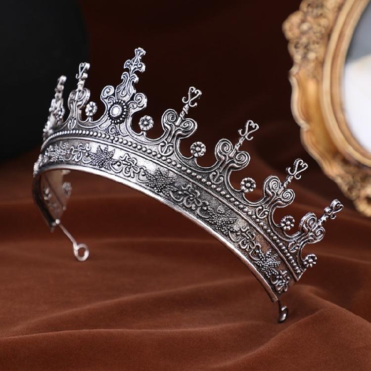 Luxurious Metal Crowns Banquet Hairhoop Crownpiece Baroque Tiaras for Women Design for Weddings and Banquets Photography