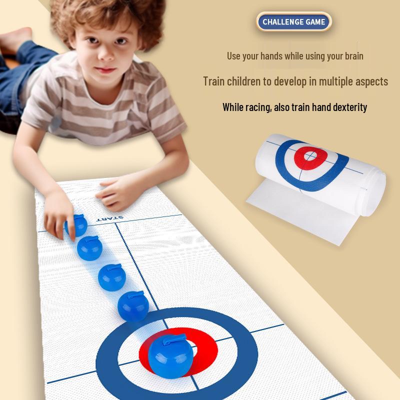 Children's Educational Curling Ball Table Game - Interactive Parent-Child Toy for Kindergarten