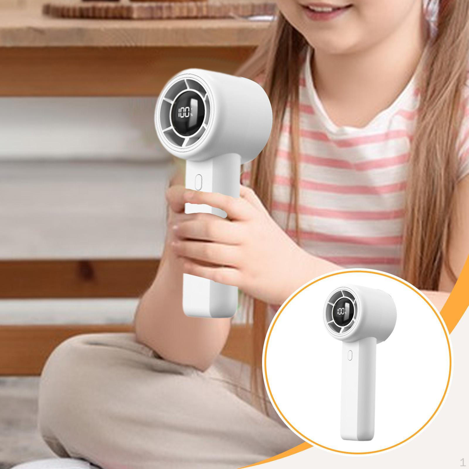 

Portable Handheld Fan Friendly Small USB Charging Compact Personal for Summer Gift білий