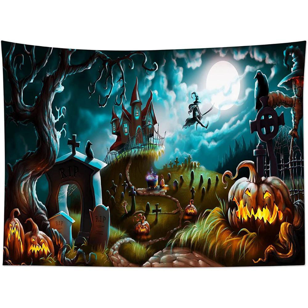 

Гобелены на Хэллоуин, Ночные гобелены, Спальни, Гостиные, Общежития, Декоративные картины, Гобелены на стене дома 95*73