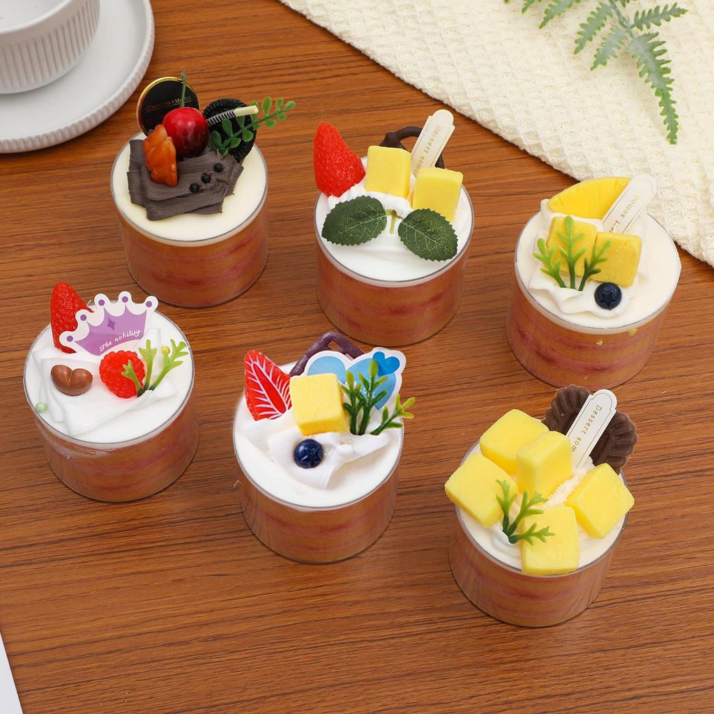 Simulation Fruit Cream Cake Model - Dessert Display Ornament