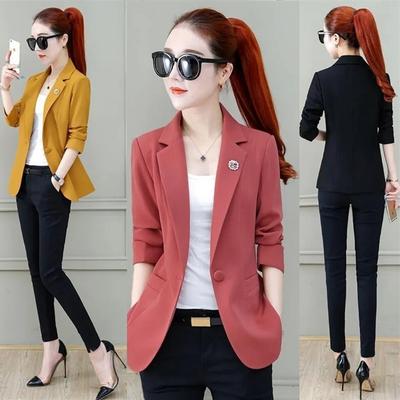 Blazer court et petit pour femme, nouveau style étranger printanier, veste de costume fashion fine