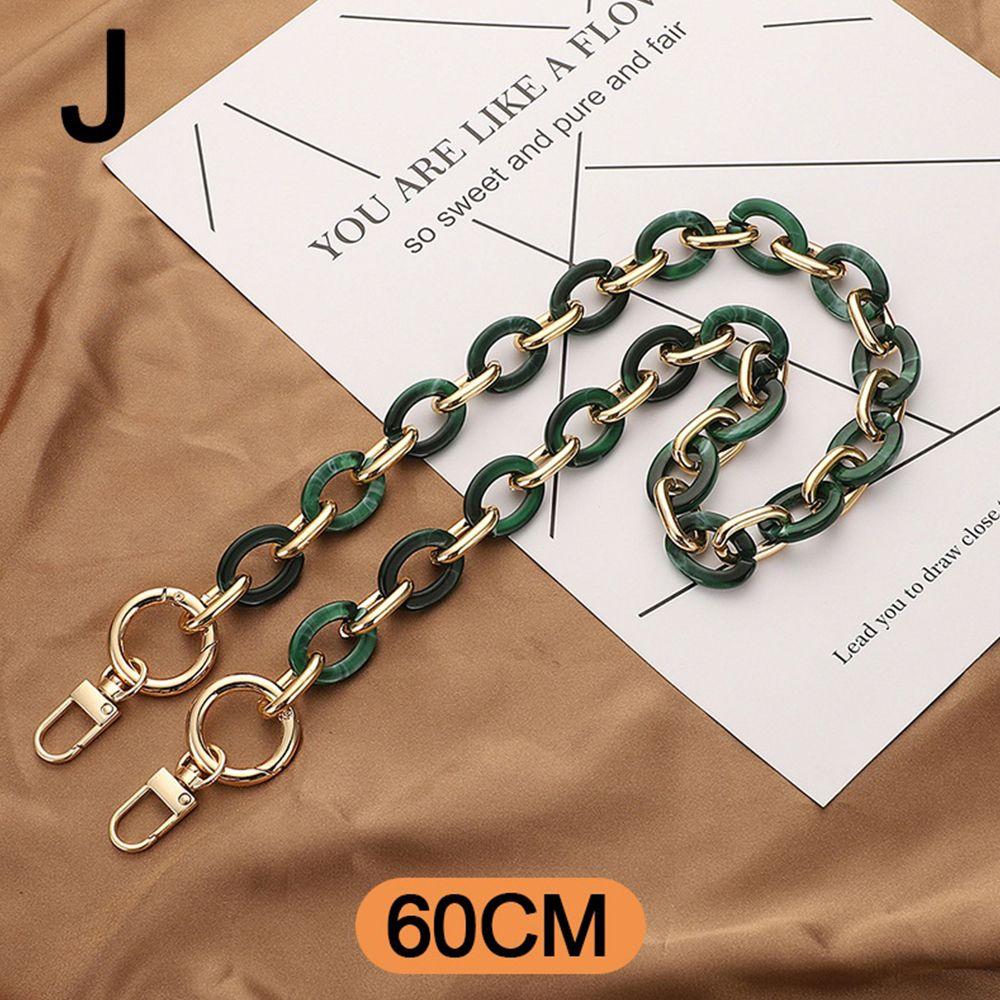 Replaceable DIY Removable Bag Handle Hardware Bag Chain Crossbody Bag Belt Acrylic Purse Strap