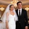 Delicate White Pearls Embellished Hairband Headdress Combined Veil For Bride Formal Event And Everyday Wear