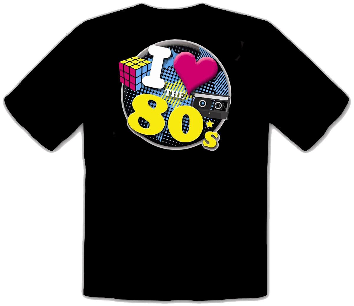 26 Back to the 80 s BACK IN 80 s Retro Black Music T-Shirt -112- Unisex T-Shirt M