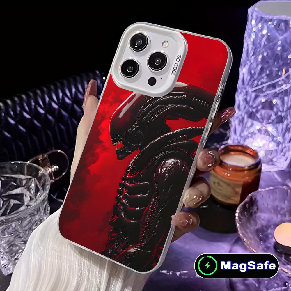Alien Romulus Mobile Cell Phone Case for iPhone 17 16 15 14 13 12 11 X XR XS 8 7 Air Pro Max Plus White Translucent Cover