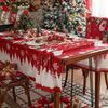New American Table Cloth Christmas Themed Dining Table Cloth Holiday Beautification Decoration Dust-proof and Wear-resistant