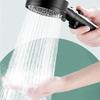 Handheld Shower Head Set Supercharged Third Gear Water Mode One Click Stop Button Wall Mounted for Bathroom