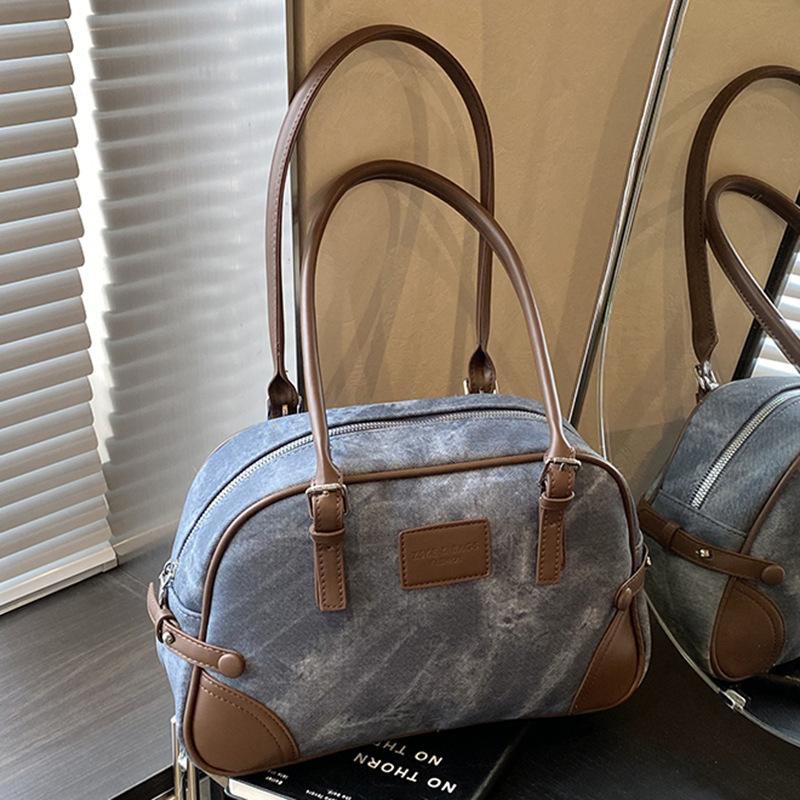 Fashionable Handbag Simple and Individual Underarm Bag Large-capacity Casual Color-matched Single-shoulder Women's Bag