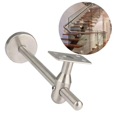 1 support de main courante, support mural, rampe d'escalier, garde-corps, support fixe, support en acier inoxydable