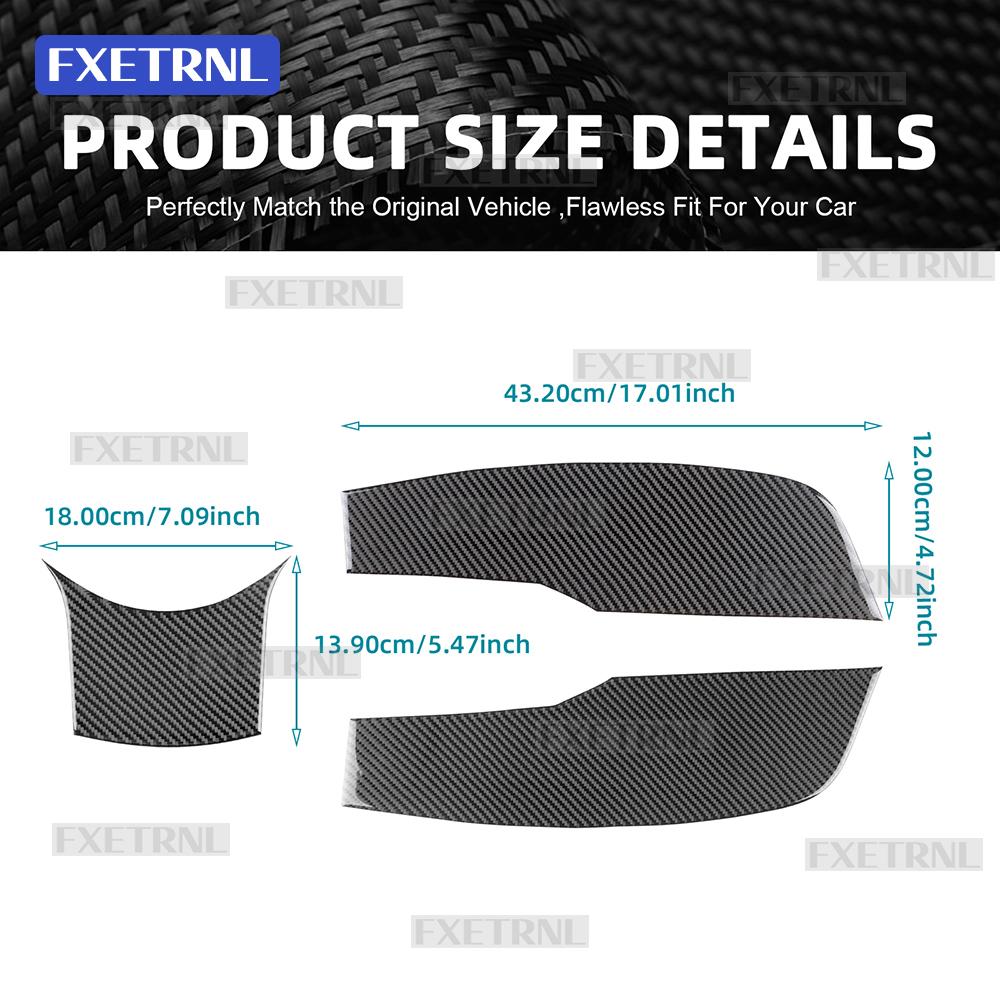 Gear Shift Handbrake Side Panel For Abarth 595/595C/695/695C Fiat 500/500C 2016-2026 LHD RHD Car Real Soft Carbon Fiber Sticker