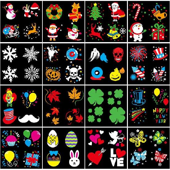 Halloween Christmas Projector Lights, Led Holiday Projector Light with 16pc Slides Patterns IP65 Waterproof Outdoor Indoor for Xmas Birthday Party