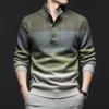 Modischer Wollpullover für Herren im koreanischen Stil - Dick, Warm für den Winter, mit halbem Stehkragen, für alle Altersgruppen