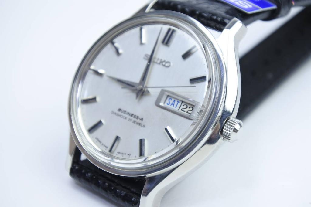 Vintage SEIKO Business A 27 Jewels Automatic Watch with Strap Extremely Item 1967 Men's