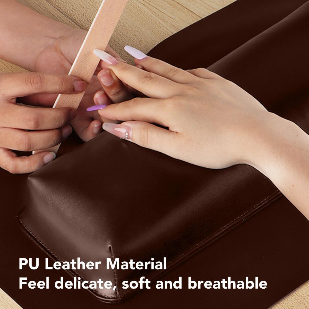High Density Sponge Manicure Arm Rest Rectangle PU Leather Hand Pillow  For Manicure Salon