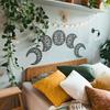 5pcs Moon Phase Wall Hanging Bedroom Wall Decor Above Bed DIY Headboard Ideas Above Bed Decor