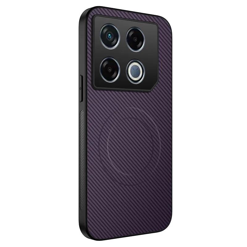 Carbon Fiber Wireless Charging Magnetic Cases ForInfinix GT 30 20 Pro Full Lens Protection Silicone Soft Bumper Cover Phone Case