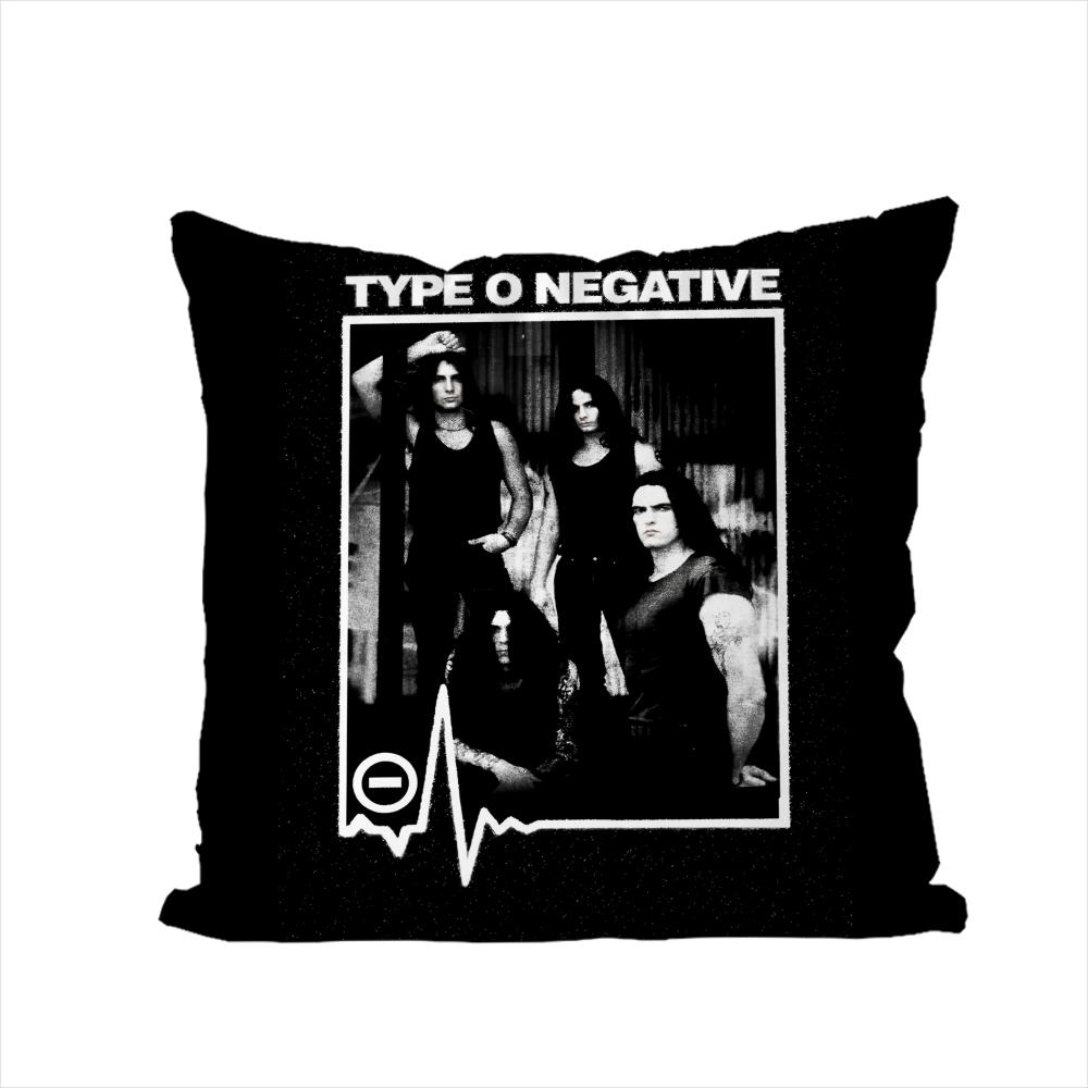Band TType O Negative Pillow Case For Car Sofa Decorative Home Doublesided Print Plush Square Throw Pillow Cushion Cover