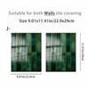 2PCS Vintage PVC Self Adhesive Tile Sticker Oil Proof Brick Print Wall Decal  For Bathroom