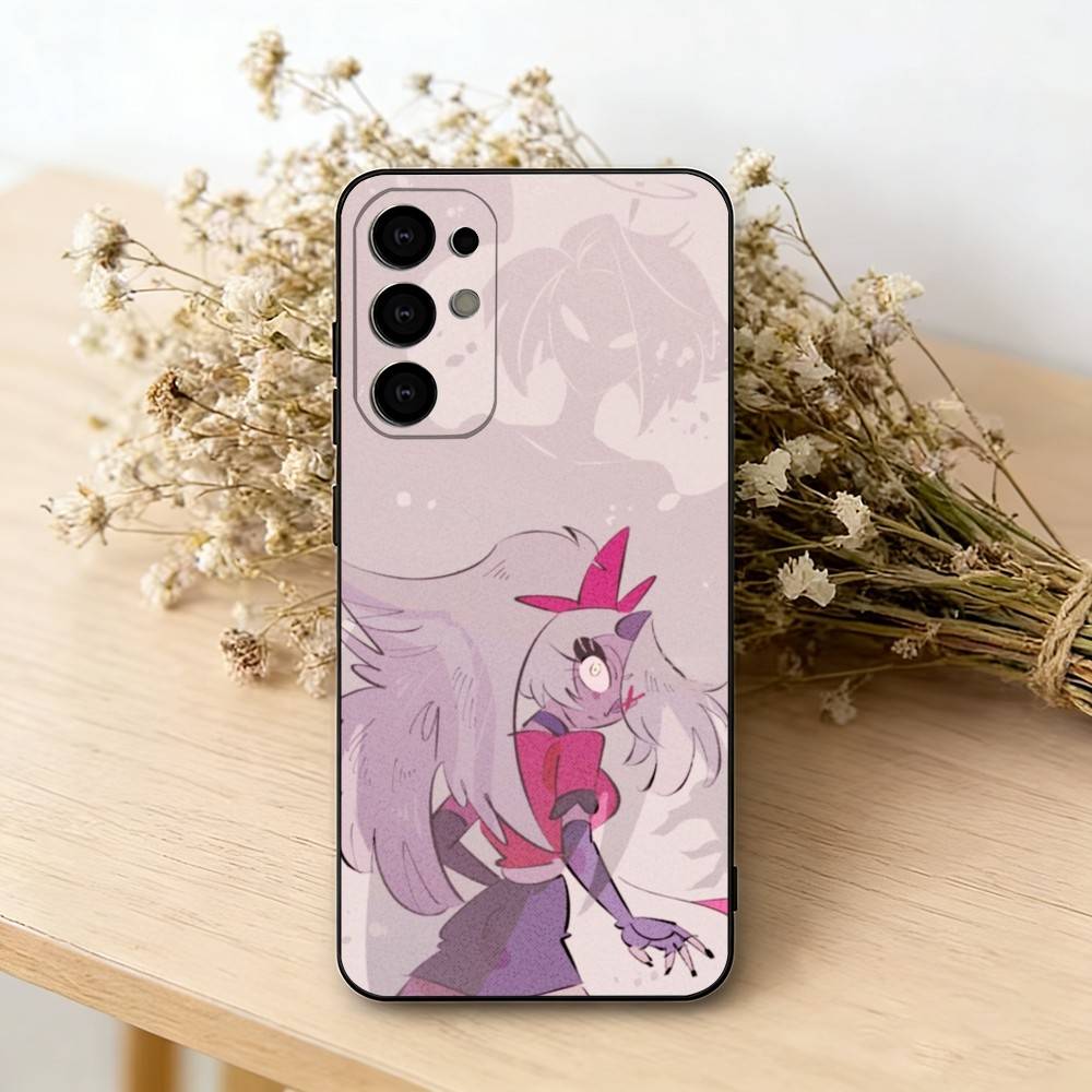 H-hazbin hotel V-veggie Phone Case For Samsung S25,S24,S21,S22,S23,S30,Ultra,S20,Plus,Fe,Lite,Note,10,Black Cover Samsung S30plus5G