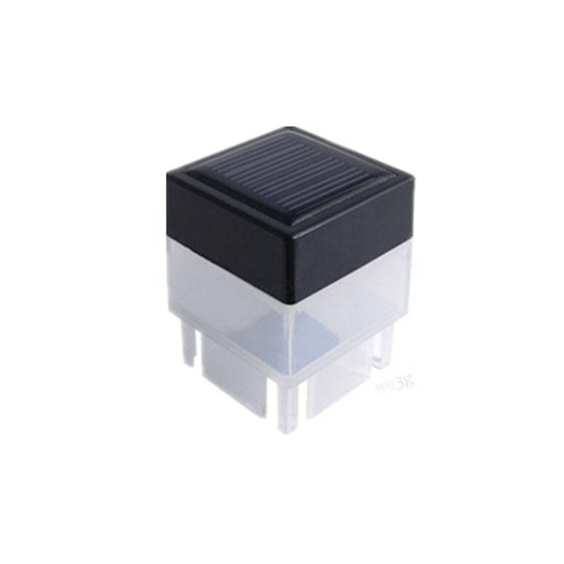 Power Solar Fence Post Led Cap Light Garden Yard Pool Lamp Square Lights