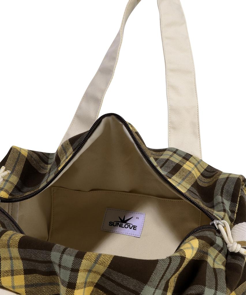 Sunlovetour Flannel Micro Duffle Bag Yellow