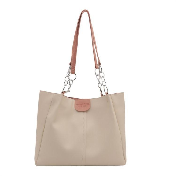 

Chic Pink Women s Simple Tote Bag With Zip Closure For Daily Outfits And Work рожевий