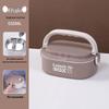 Stainless Steel Insulated Bento Lunch Box for Office & Students, Microwave-Safe Portable Meal Container.